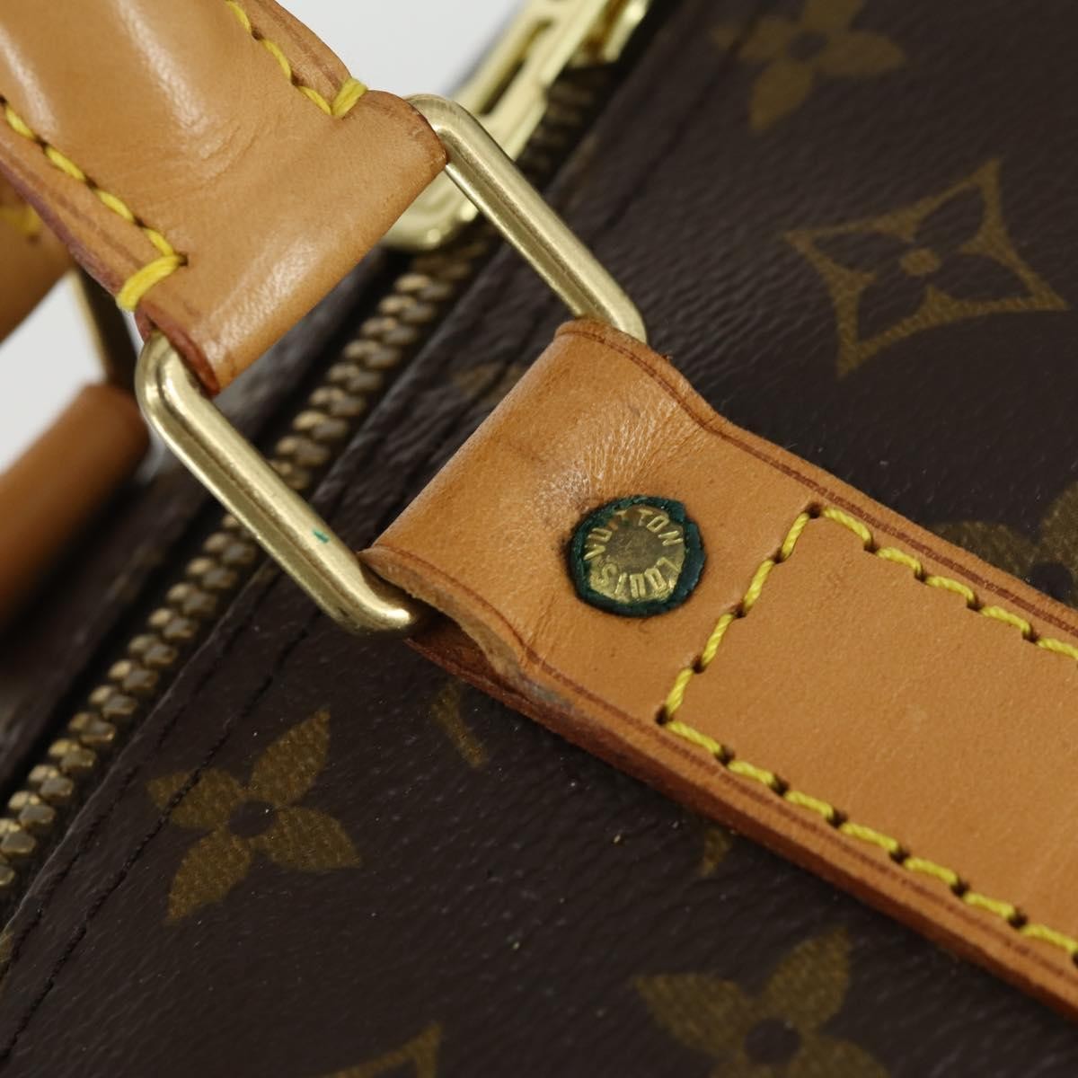 Louis Vuitton Keepall Bag Monogram Canvas Brown Canvas Travel Bag Bag (Pre-Owned)