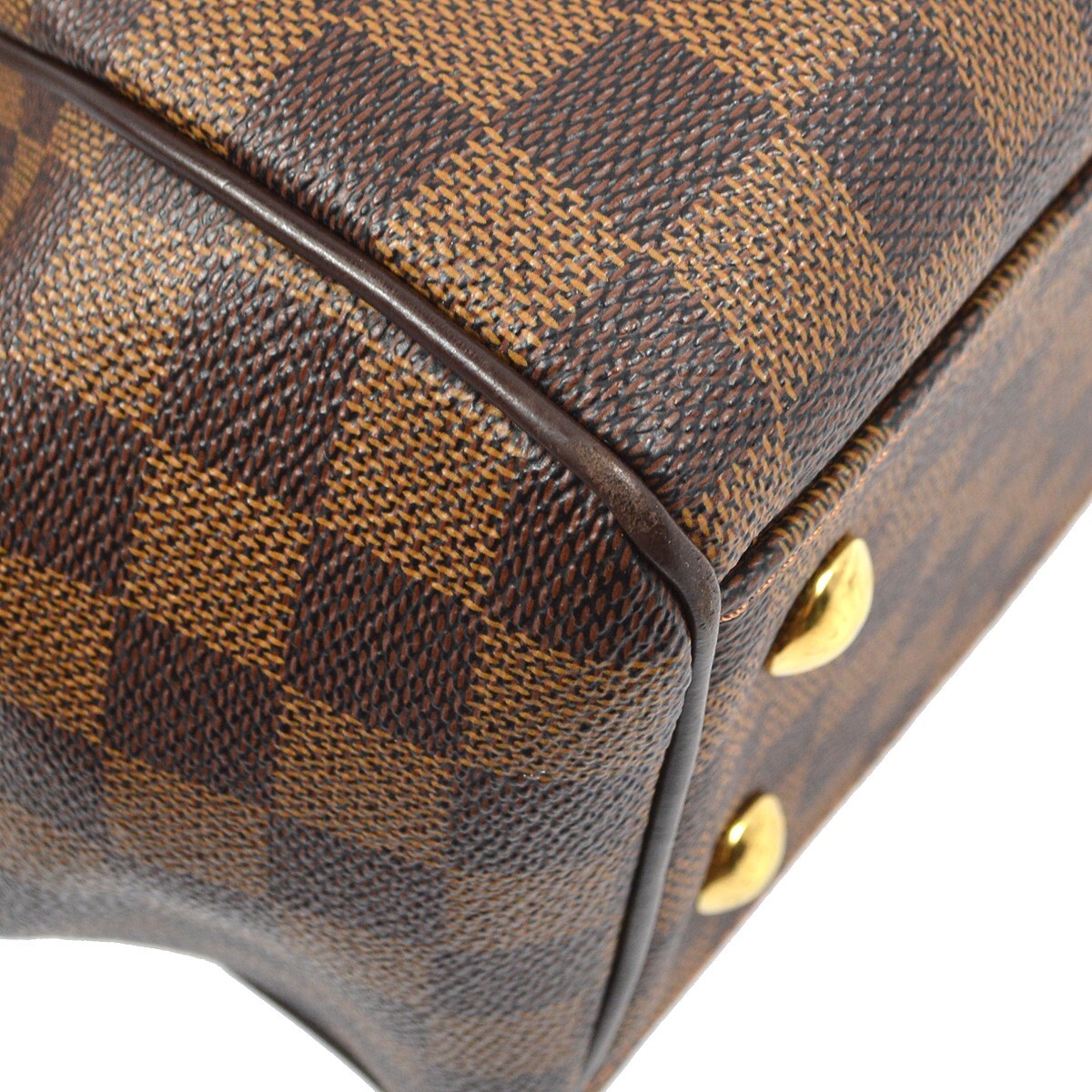 Louis Vuitton Trevi Handbag Damier Brown Canvas Handbag (Pre-Owned)