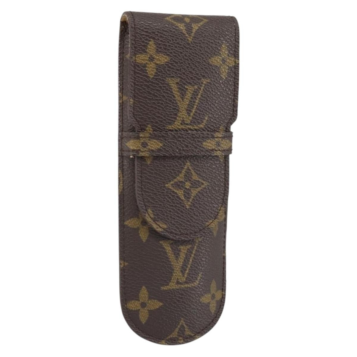 Louis Vuitton Etui À Stylo Canvas Brown Canvas Clutche & Pouche Bag (Pre-Owned)