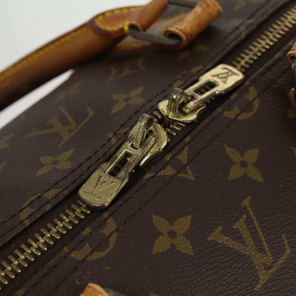Louis Vuitton Keepall Bag Monogram Canvas Brown Canvas Travel Bag Bag (Pre-Owned)