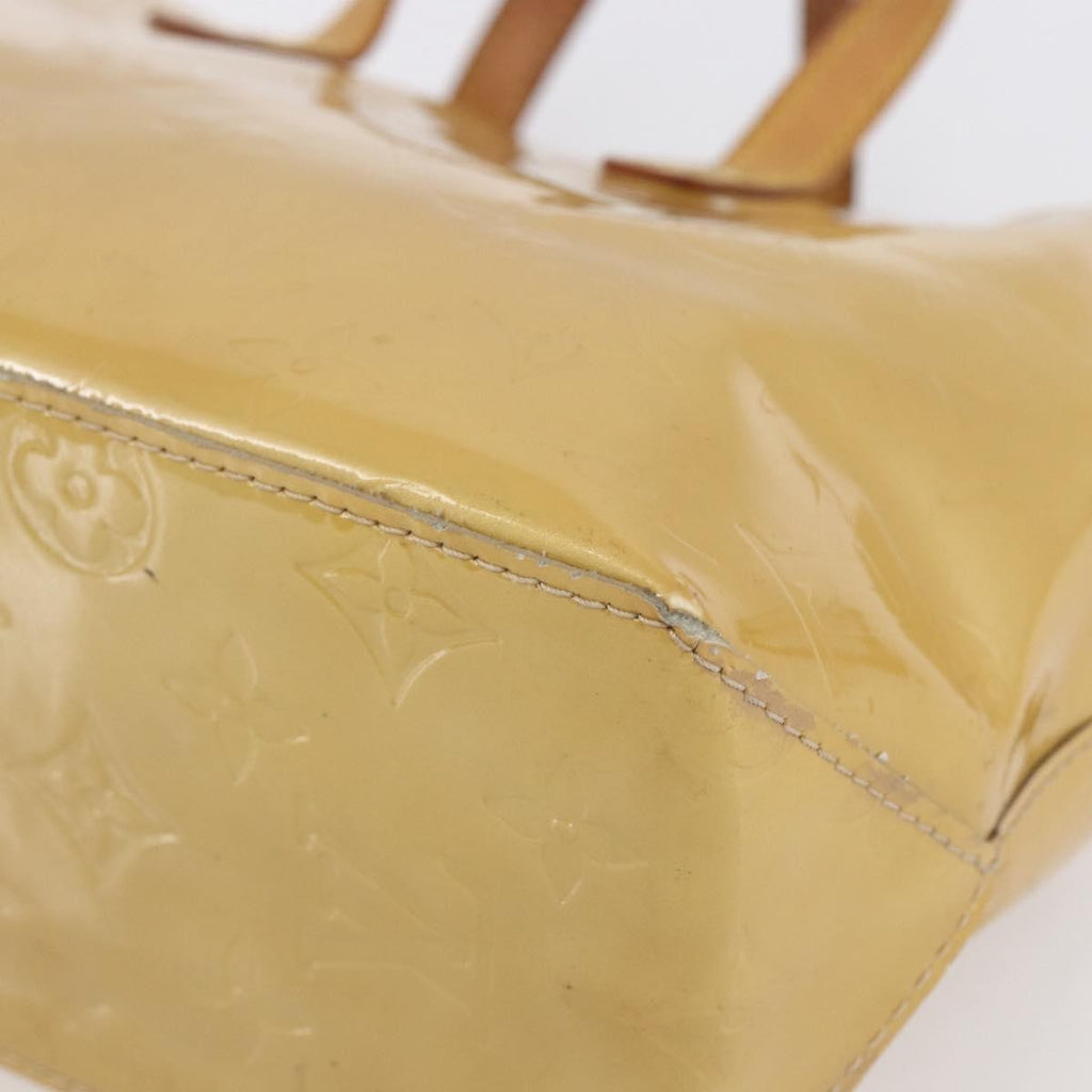 Louis Vuitton Reade Handbag Monogram Vernis Beige Patent_Leather Handbag (Pre-Owned)