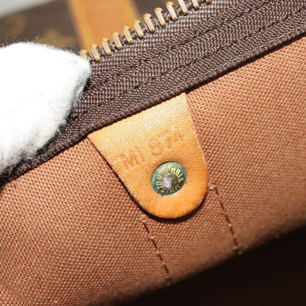 Louis Vuitton Keepall Bag Monogram Canvas Brown Canvas Travel Bag Bag (Pre-Owned)