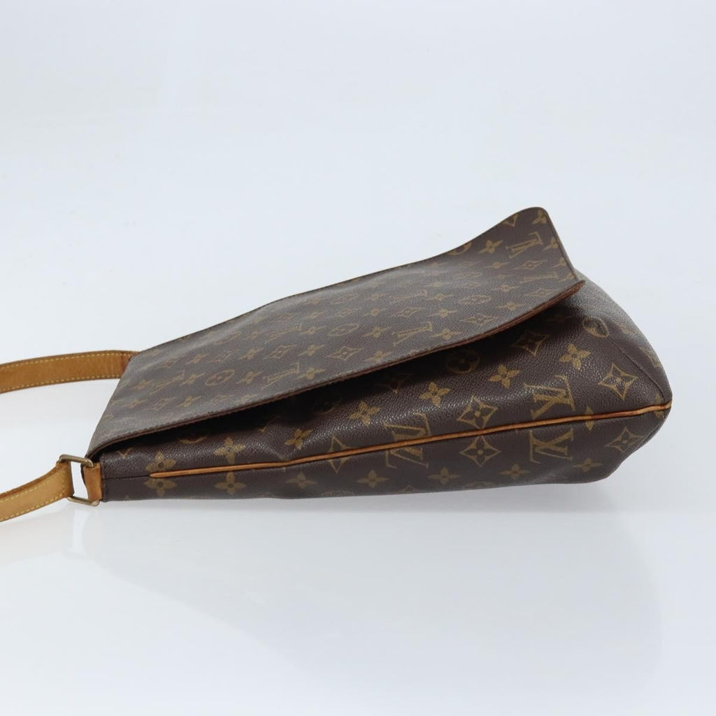 Louis Vuitton Musette Handbag Monogram Canvas Brown Canvas Shoulder Bag Bag (Pre-Owned)