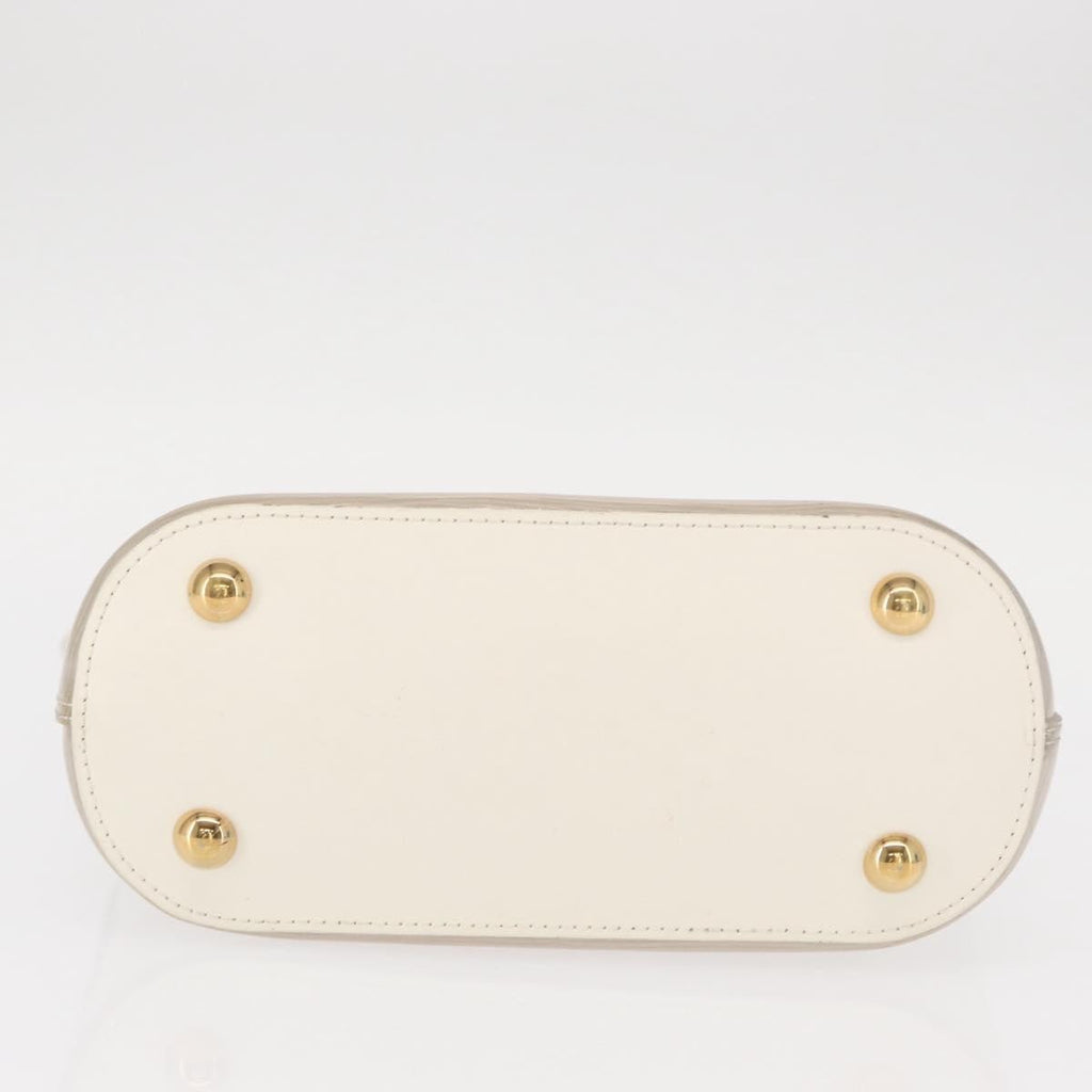 Louis Vuitton Plage Lagoon Bay Handbag Vinyl Epi Leather White Leather Handbag (Pre-Owned)