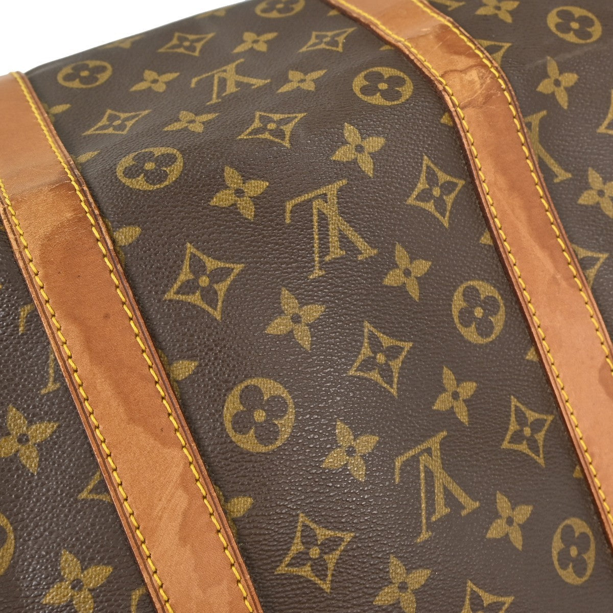 Louis Vuitton Keepall Bag Monogram Canvas Brown Canvas Travel Bag Bag (Pre-Owned)