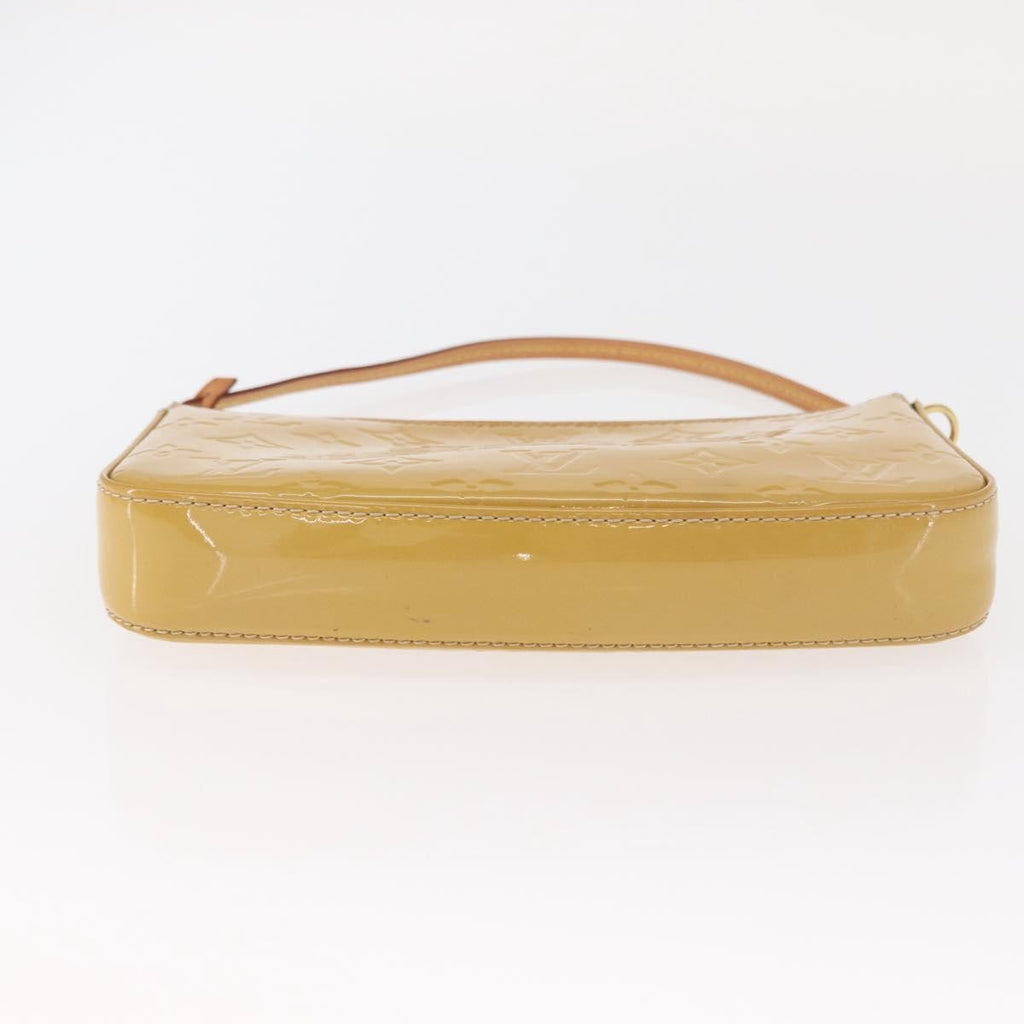 Louis Vuitton Pochette Accessoires Nm Monogram Vernis Yellow Patent_Leather Clutche & Pouche Bag (Pre-Owned)