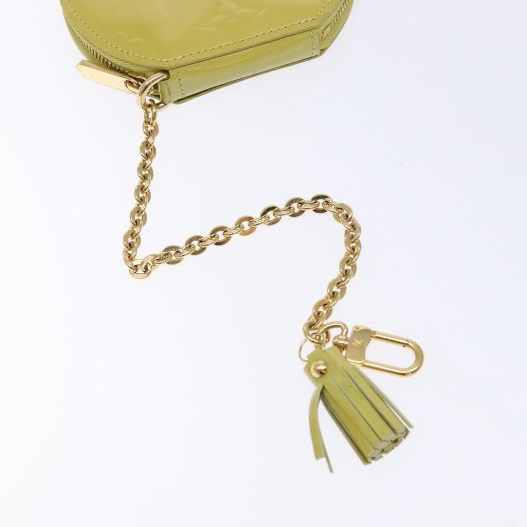 Louis Vuitton Boite Chapeau Coin Purse Monogram Vernis Beige Patent_Leather Wallets Accessory (Pre-Owned)