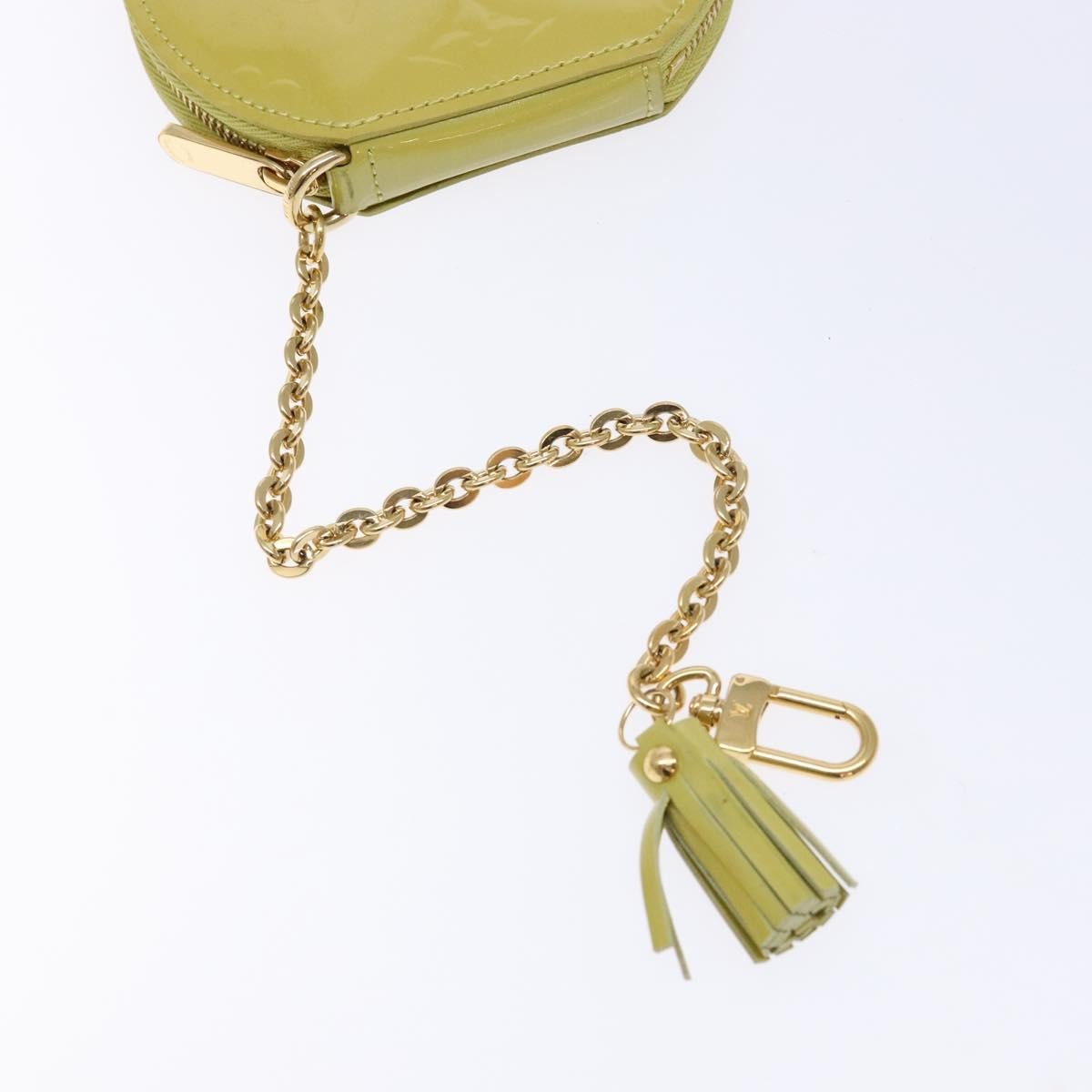 Louis Vuitton Boite Chapeau Coin Purse Monogram Vernis Beige Patent_Leather Wallets Accessory (Pre-Owned)
