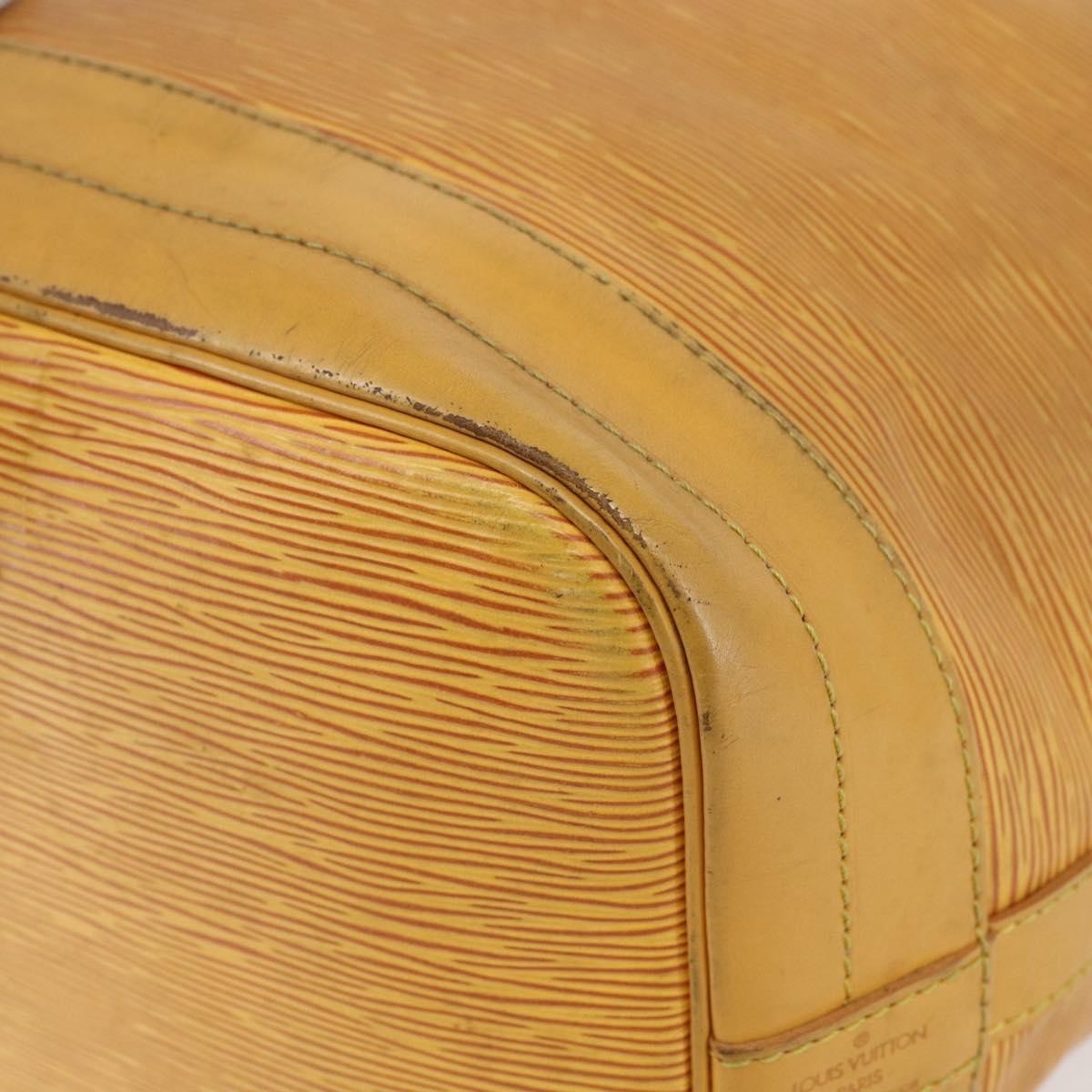 Louis Vuitton Petit Noe Nm Handbag Epi Leather Yellow Leather Shoulder Bag Bag (Pre-Owned)