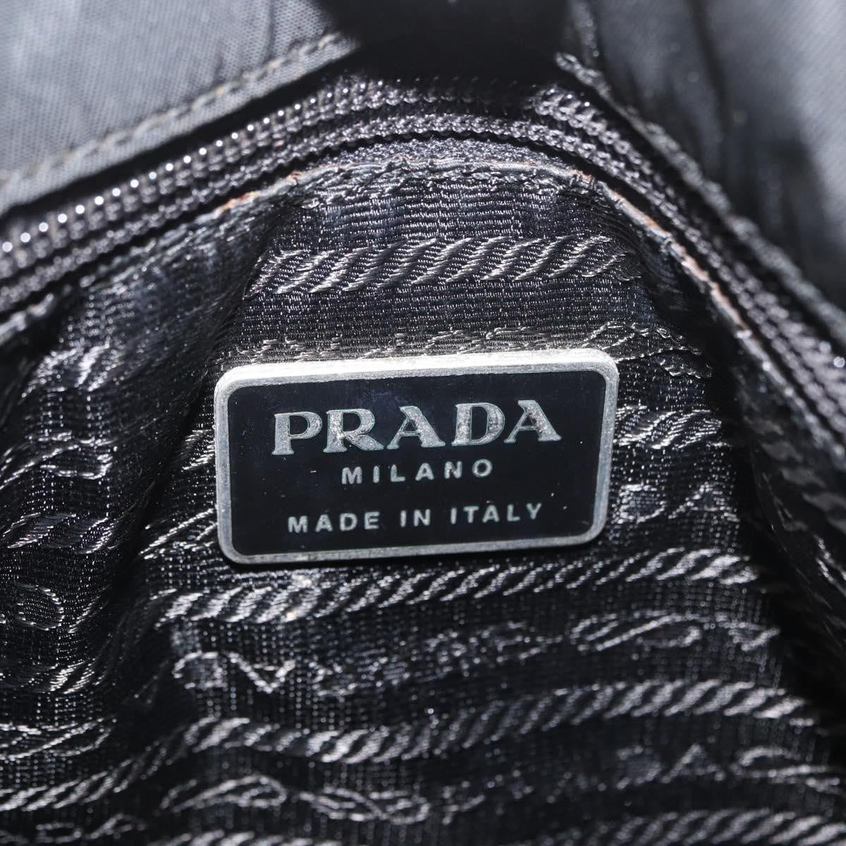 Prada Vintage Tote Nylon Black Nylon Tote Bag Bag (Pre-Owned)