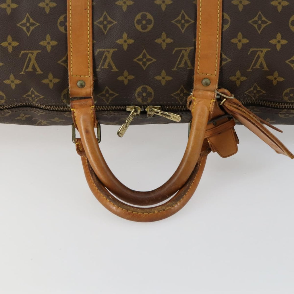 Louis Vuitton Keepall Bag Monogram Canvas Brown Canvas Travel Bag Bag (Pre-Owned)