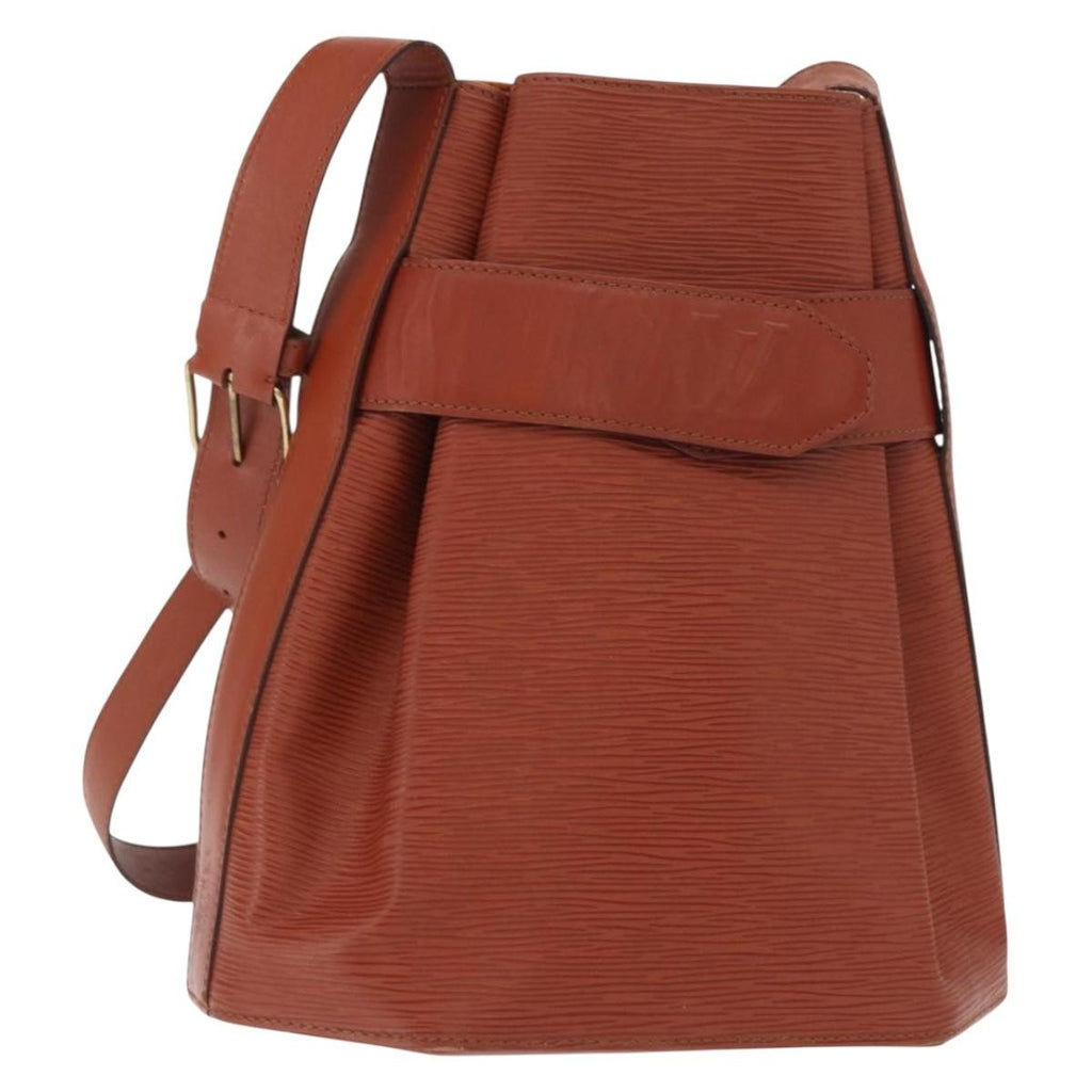 Louis Vuitton Vintage Sac D'epaule Handbag Epi Leather Brown Leather Shoulder Bag Bag (Pre-Owned)