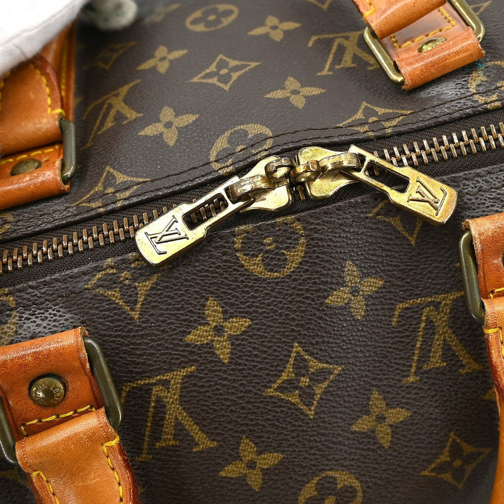 Louis Vuitton Keepall Bag Monogram Canvas Brown Canvas Travel Bag Bag (Pre-Owned)