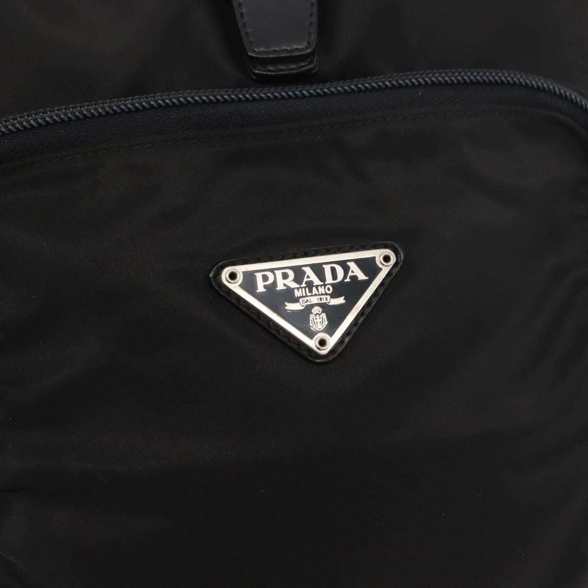 Prada Front Pocket Backpack Tessuto Black Nylon Backpack Bag (Pre-Owned)