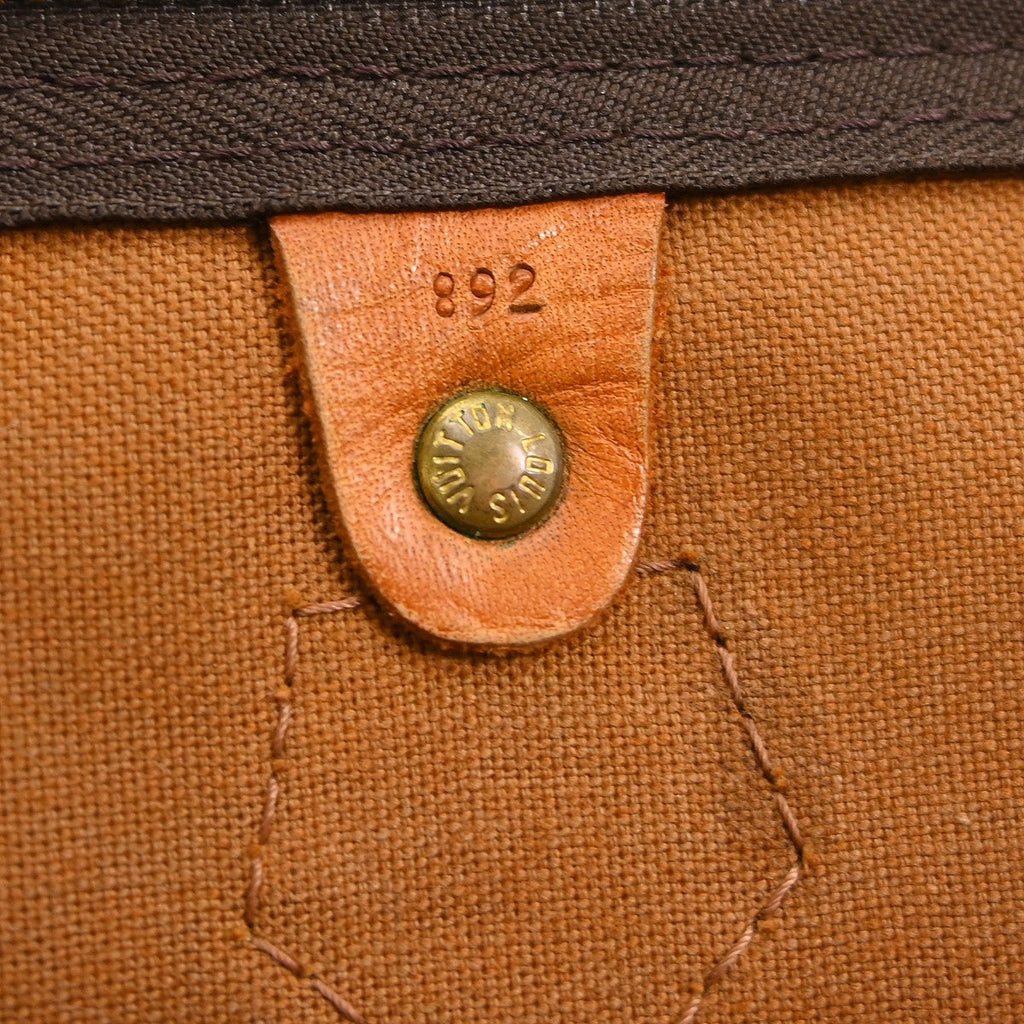 Louis Vuitton Speedy Handbag Monogram Canvas Brown Canvas Handbag (Pre-Owned)