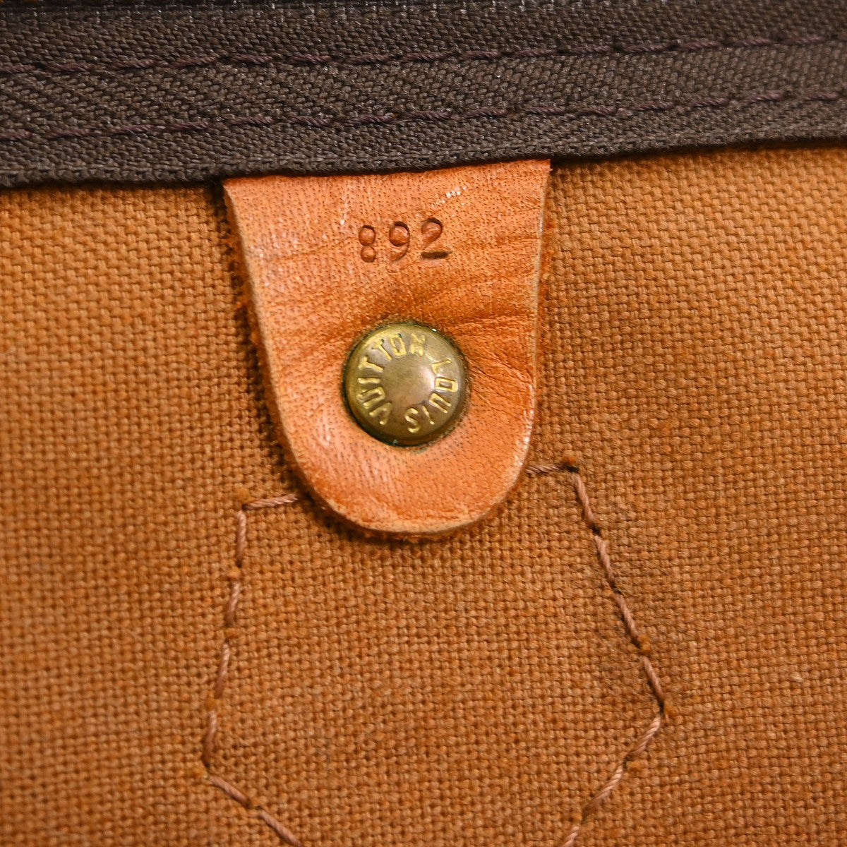 Louis Vuitton Speedy Handbag Monogram Canvas Brown Canvas Handbag (Pre-Owned)