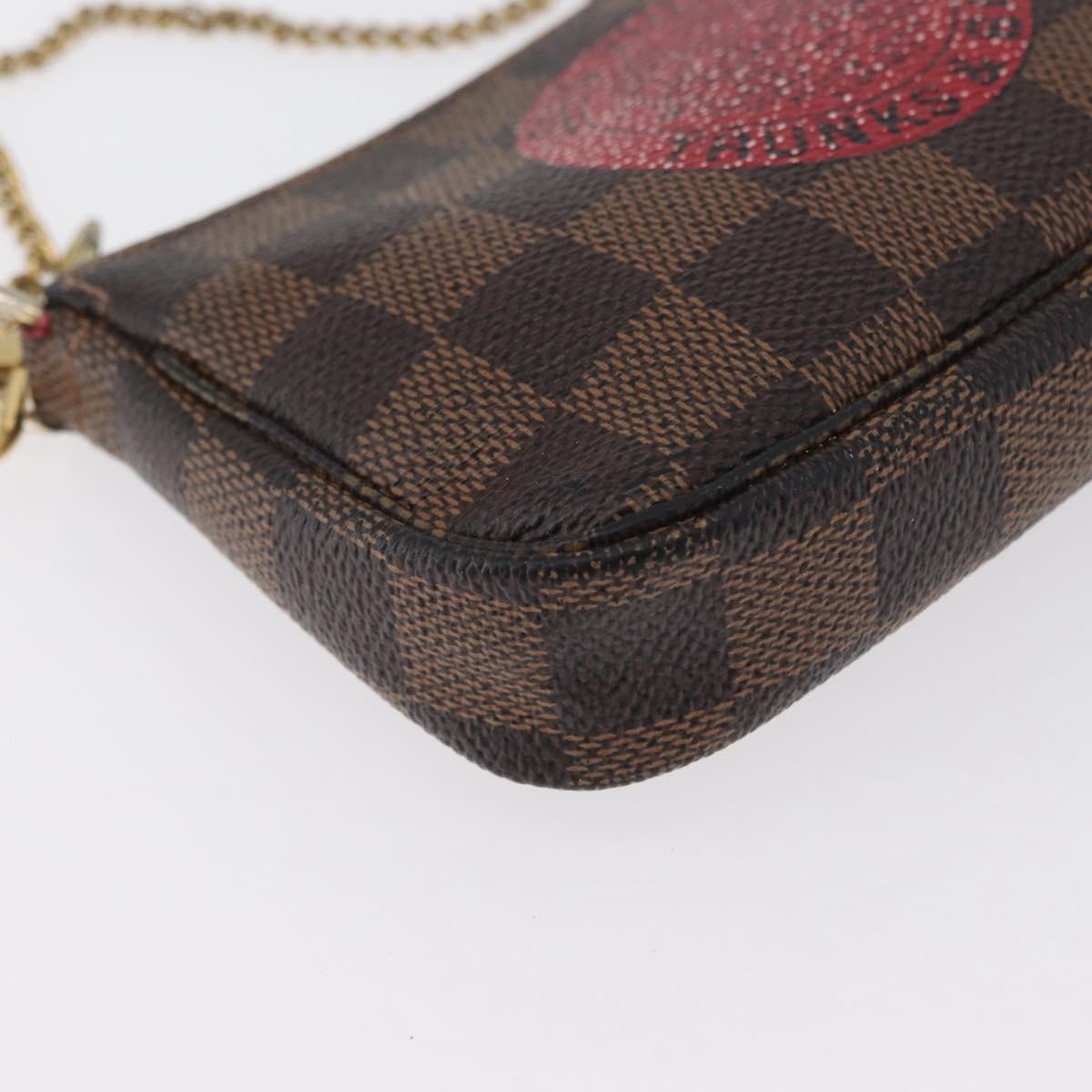 Louis Vuitton Pochette Accessoires Limited Edition Damier Brown Canvas Clutche & Pouche Bag (Pre-Owned)