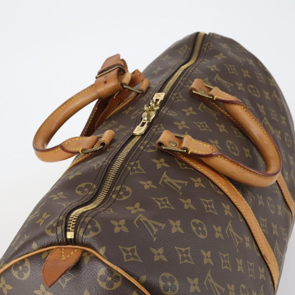 Louis Vuitton Keepall Bag Monogram Canvas Brown Canvas Travel Bag Bag (Pre-Owned)