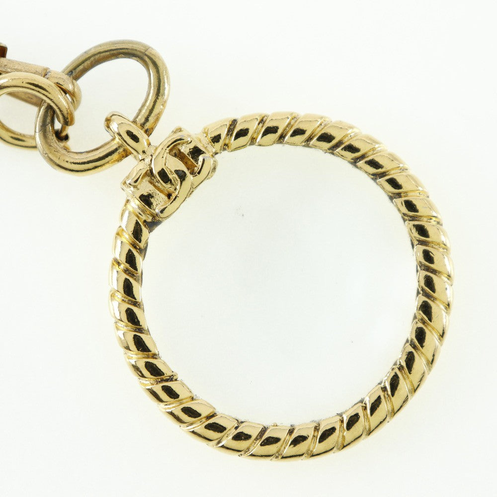 Chanel Vintage Double Cc Pendant Necklace Metal Gold Gold_Plated Jewelry (Pre-Owned)