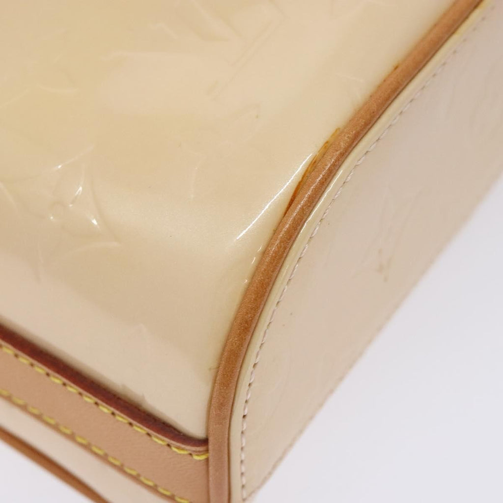 Louis Vuitton Sullivan Handbag Monogram Vernis Beige Patent_Leather Bag (Pre-Owned)