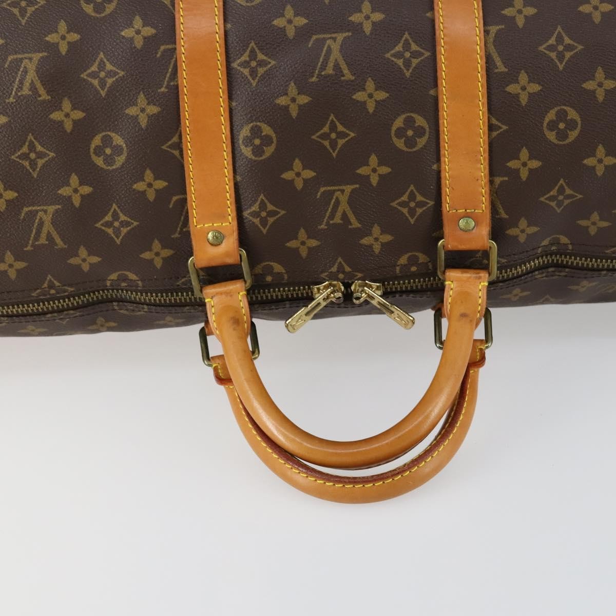 Louis Vuitton Keepall Bag Monogram Canvas Brown Canvas Travel Bag Bag (Pre-Owned)