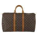 Louis Vuitton Keepall Bag Monogram Canvas Brown Canvas Travel Bag Bag (Pre-Owned)