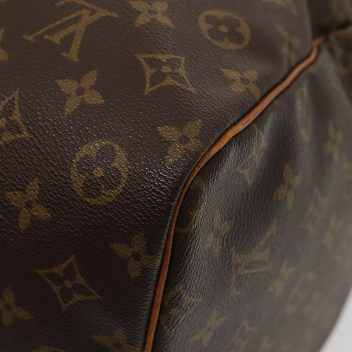 Louis Vuitton Keepall Bag Monogram Canvas Brown Canvas Travel Bag Bag (Pre-Owned)