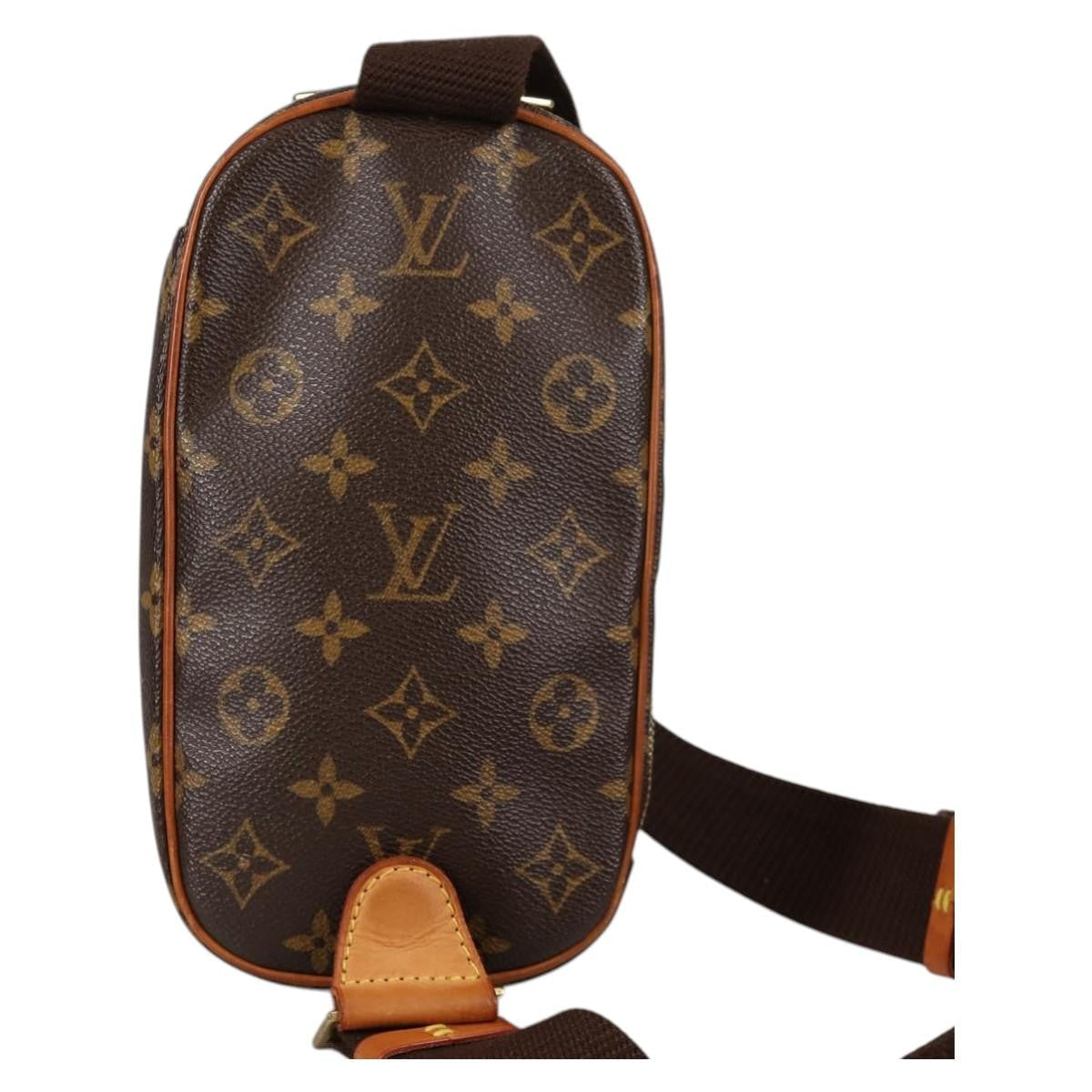 Louis Vuitton Pochette Gange Monogram Canvas Brown Canvas Bag (Pre-Owned)