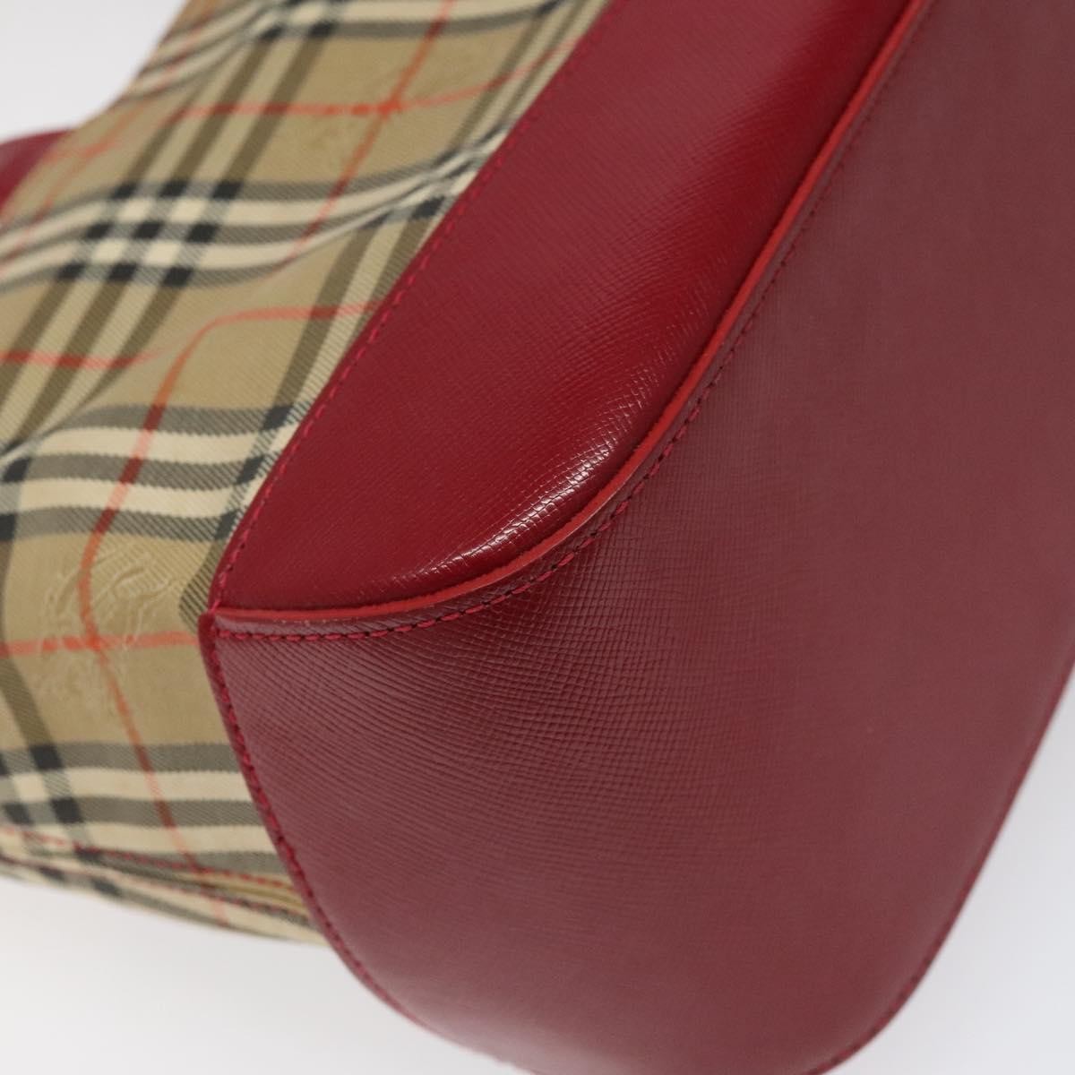Burberry Nova Check Handbag Nova Check Canvas And Leather Beige Canvas Handbag (Pre-Owned)