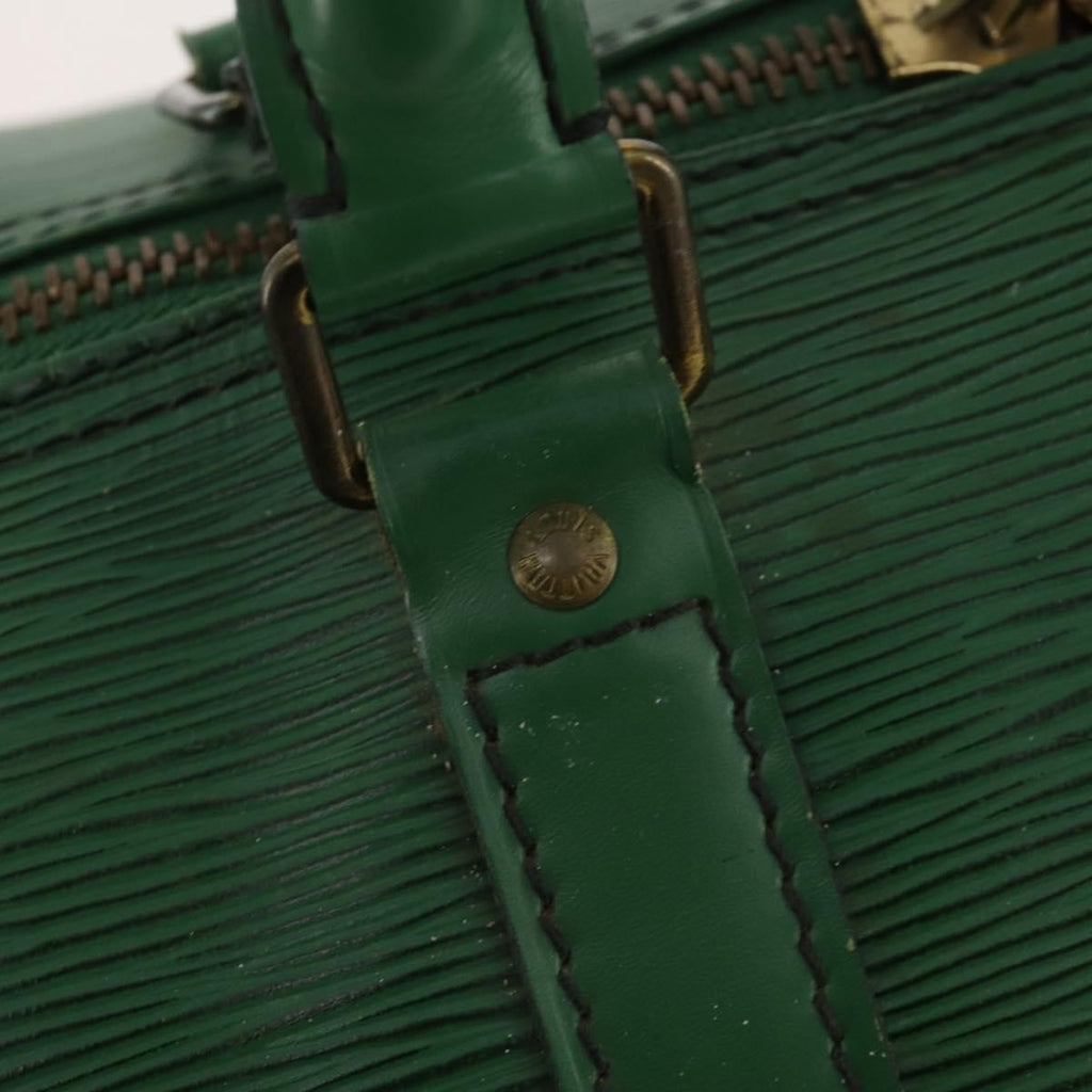 Louis Vuitton Keepall Bag Epi Leather Green Leather Travel Bag Bag (Pre-Owned)