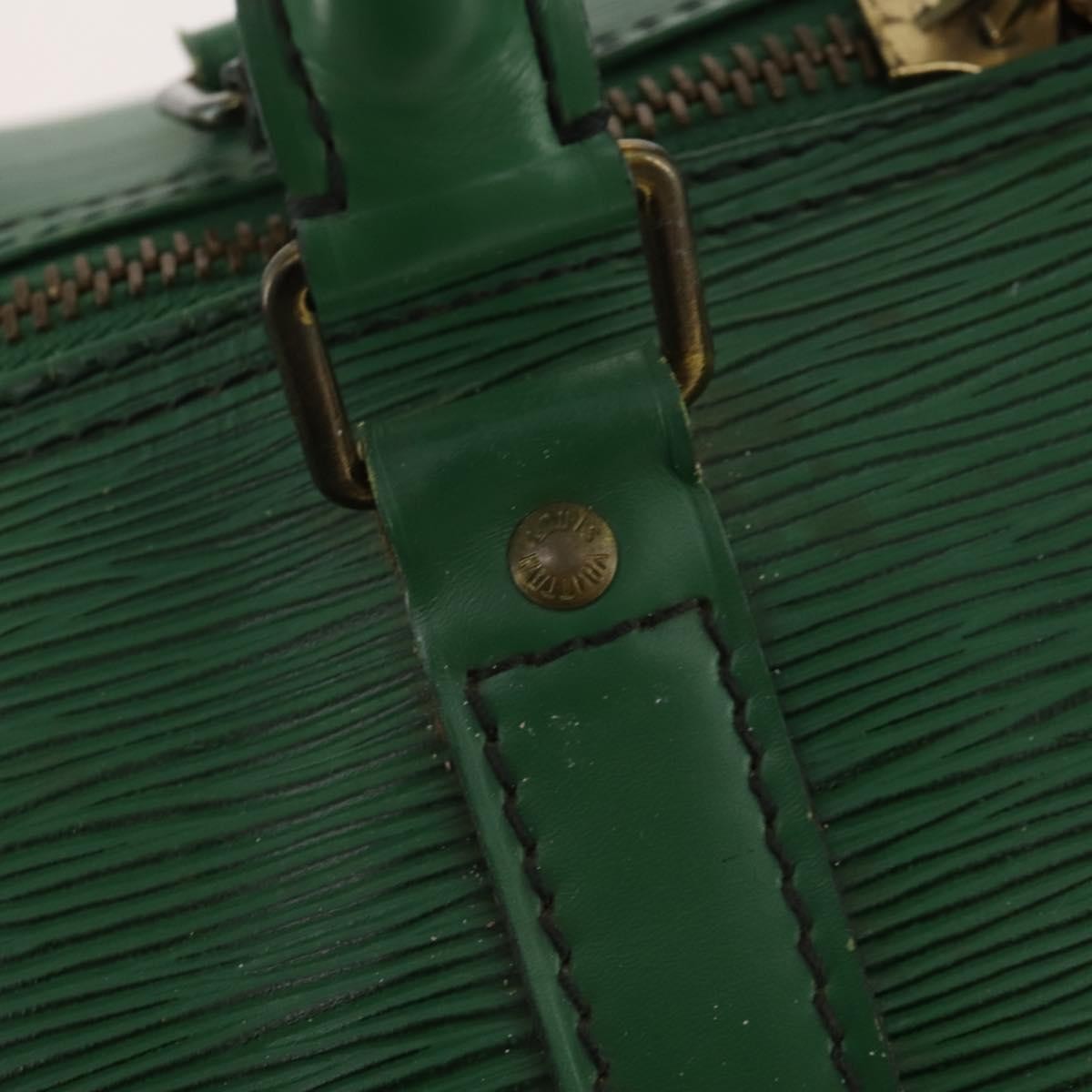 Louis Vuitton Keepall Bag Epi Leather Green Leather Travel Bag Bag (Pre-Owned)
