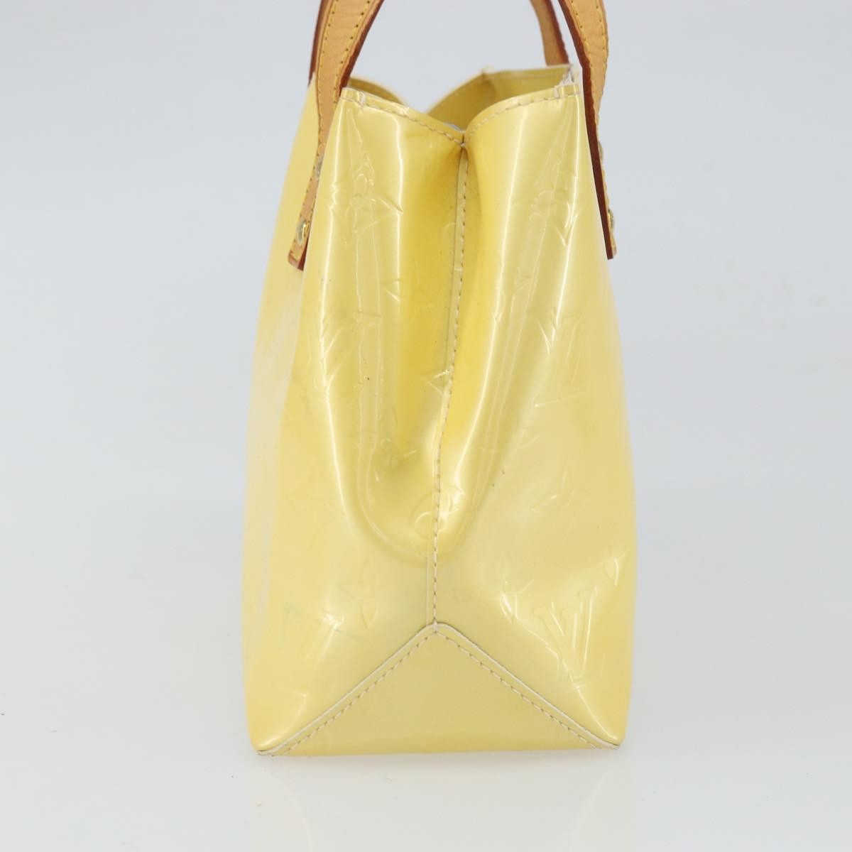 Louis Vuitton Reade Handbag Monogram Vernis Yellow Patent_Leather Handbag (Pre-Owned)
