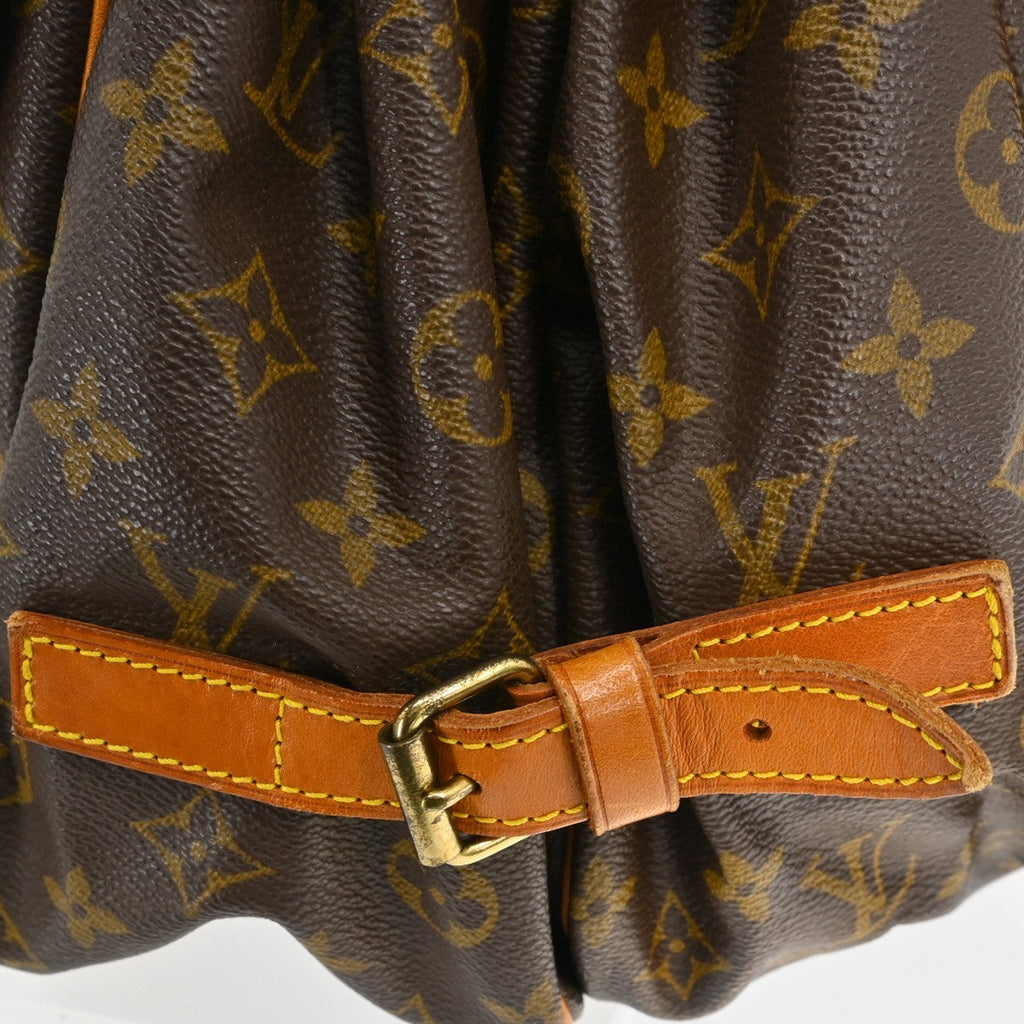 Louis Vuitton Saumur Handbag Monogram Canvas Brown Canvas Shoulder Bag Bag (Pre-Owned)