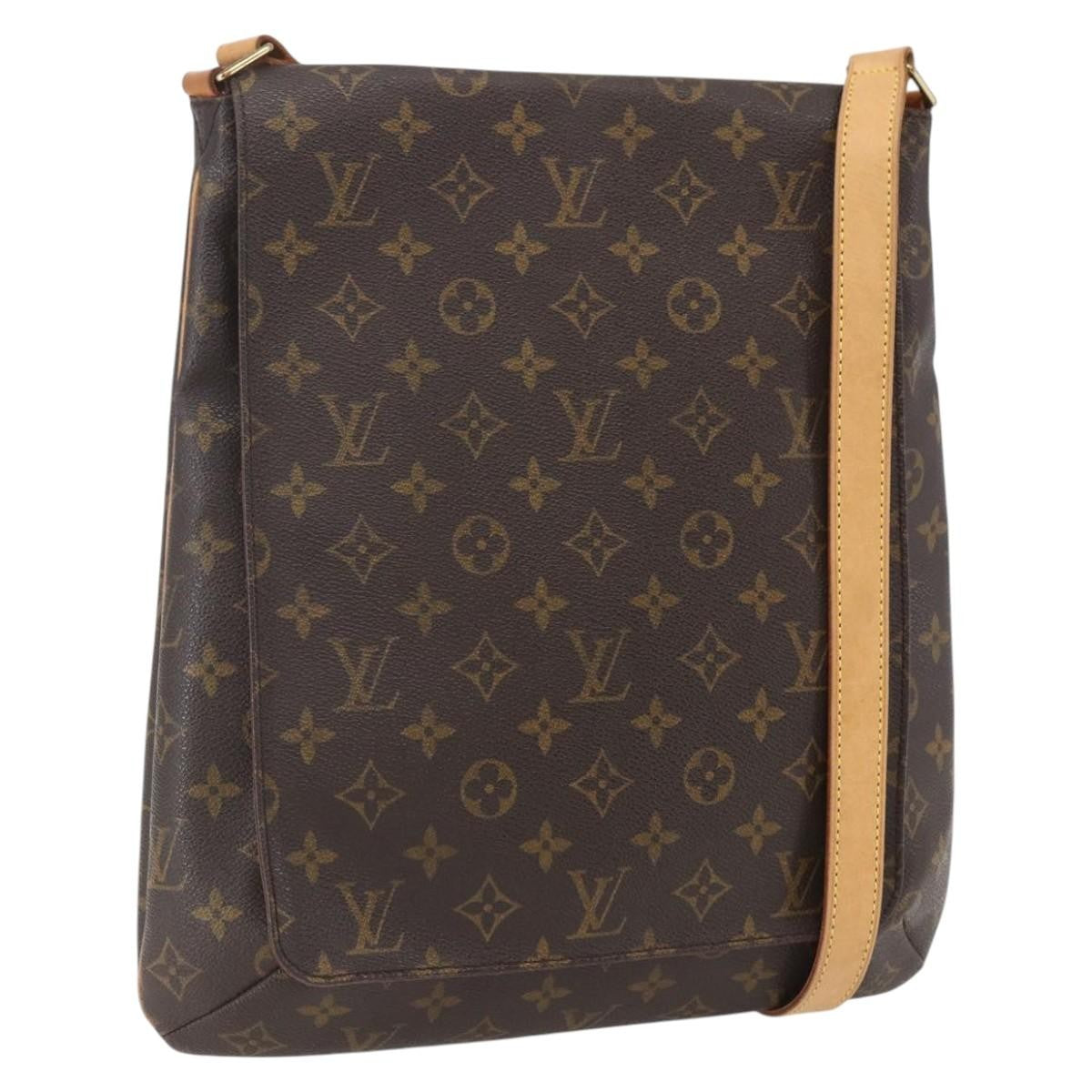 Louis Vuitton Musette Salsa Handbag Monogram Canvas Brown Canvas Shoulder Bag Bag (Pre-Owned)