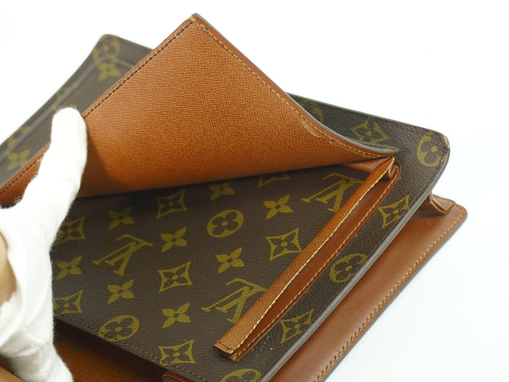Louis Vuitton Monceau Handbag Monogram Canvas Brown Canvas Handbag (Pre-Owned)