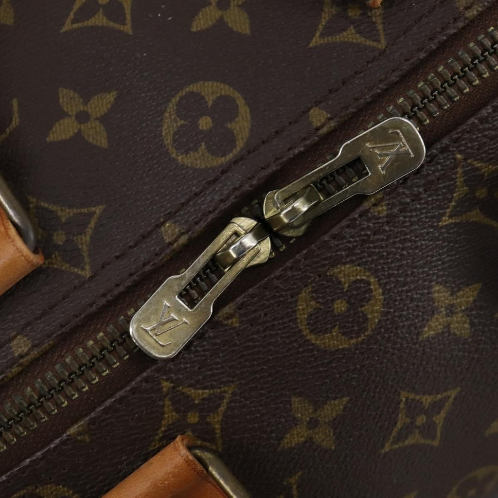Louis Vuitton Keepall Bag Monogram Canvas Brown Canvas Travel Bag Bag (Pre-Owned)