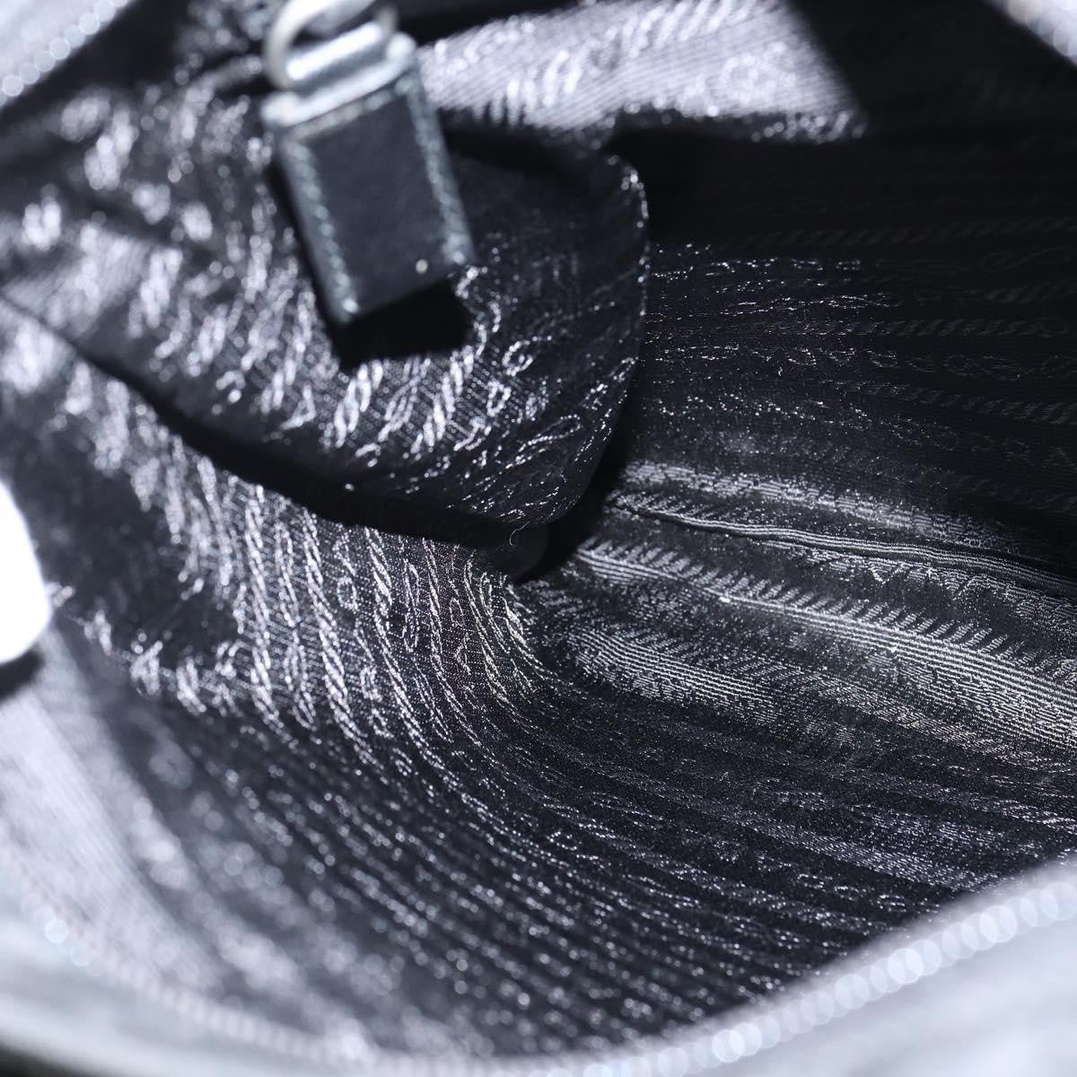 Prada Front Pocket Messenger Bag Tessuto Black Nylon Shoulder Bag Bag (Pre-Owned)