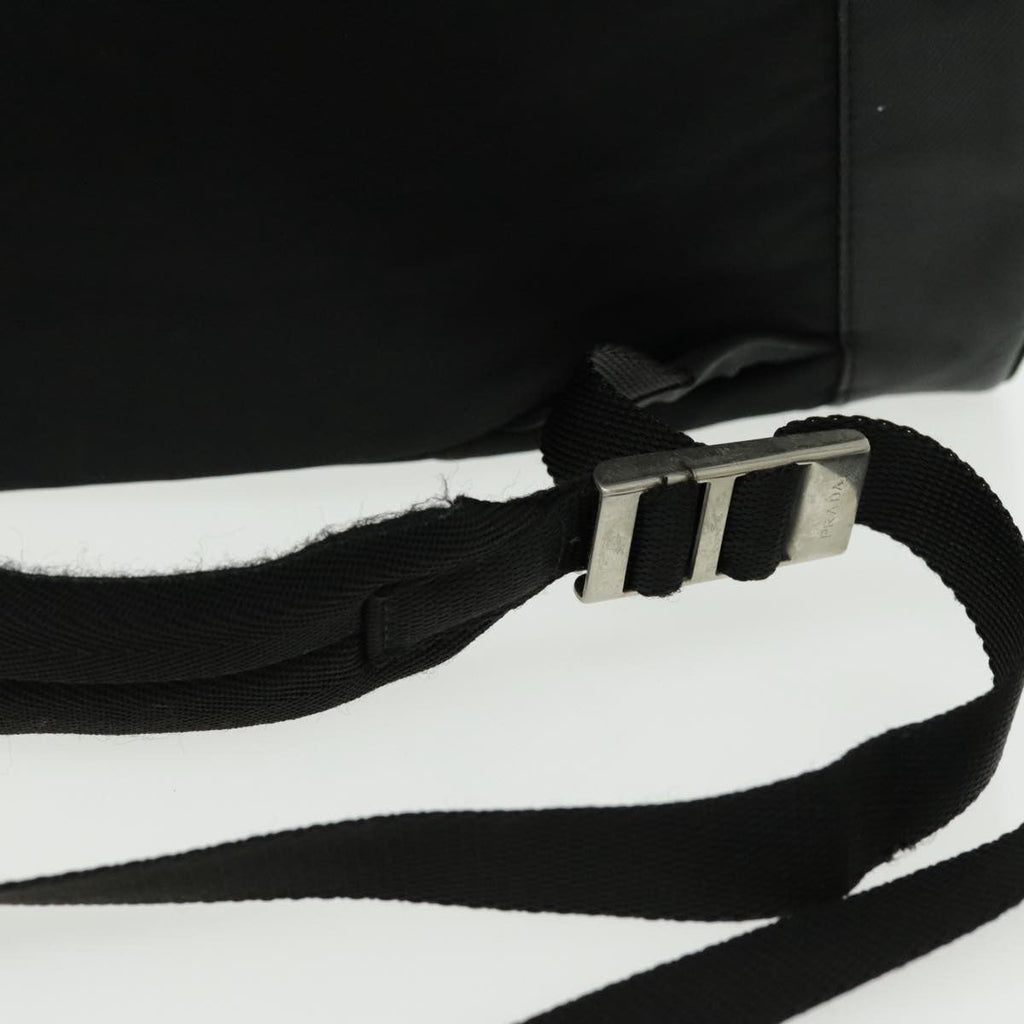 Prada Double Front Pocket Backpack Tessuto Black Nylon Backpack Bag (Pre-Owned)