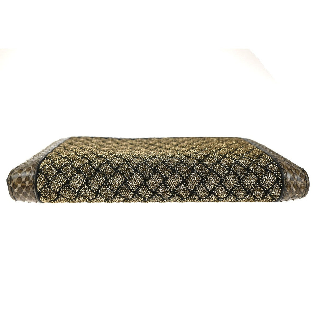 Bottega Veneta Intrecciato Long Zip  Wallet Leather Brown Leather Wallets Accessory (Pre-Owned)