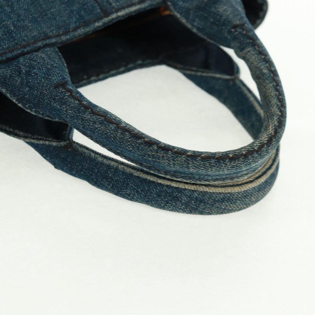 Prada Canapa Tote Denim Blue Denim_Jeans Tote Bag Bag (Pre-Owned)