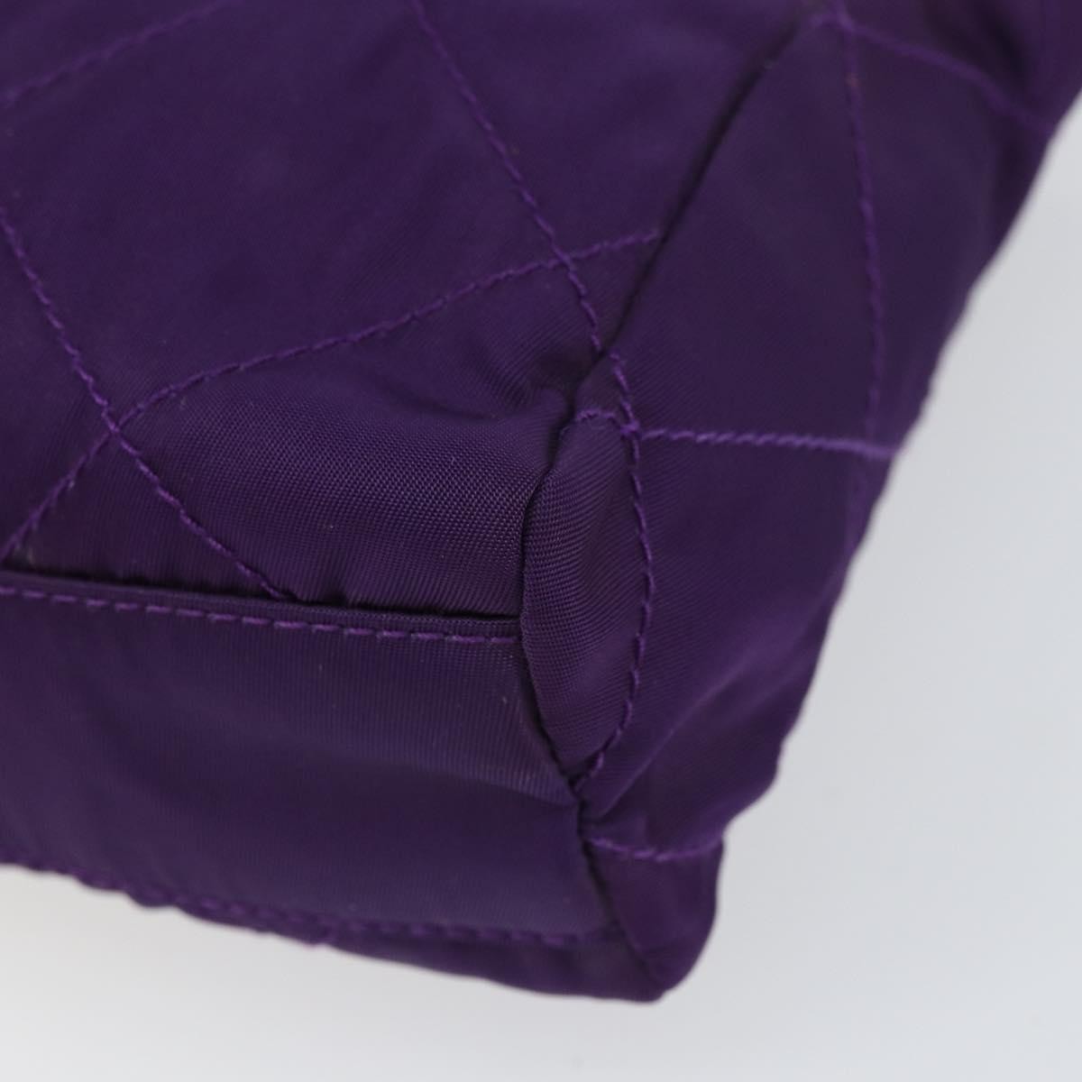 Prada Re-Edition 1995 Chain Tote Quilted Re-Nylon Purple Nylon Shoulder Bag Bag (Pre-Owned)