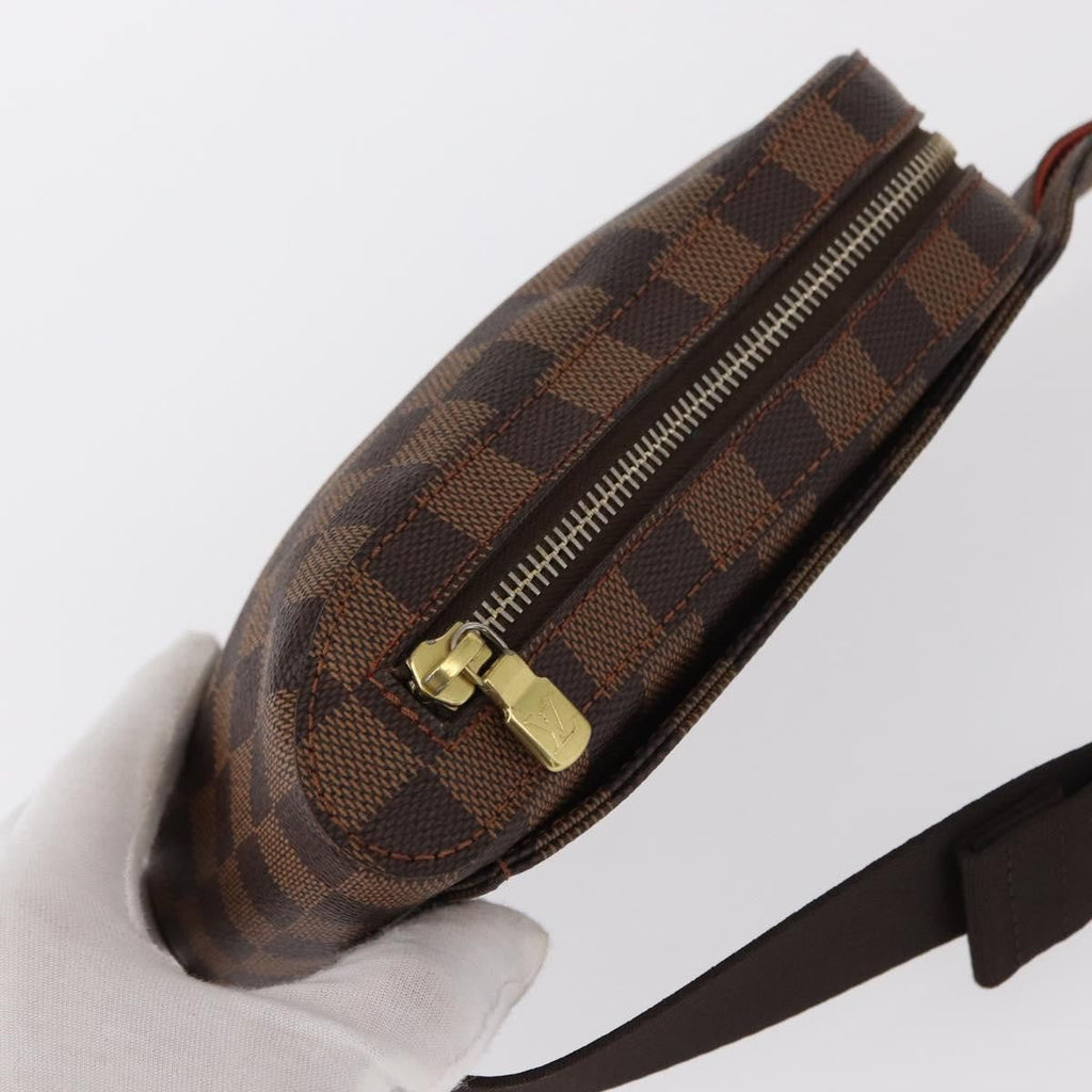 Louis Vuitton Geronimos Waist Bag Damier Brown Canvas Shoulder Bag Bag (Pre-Owned)
