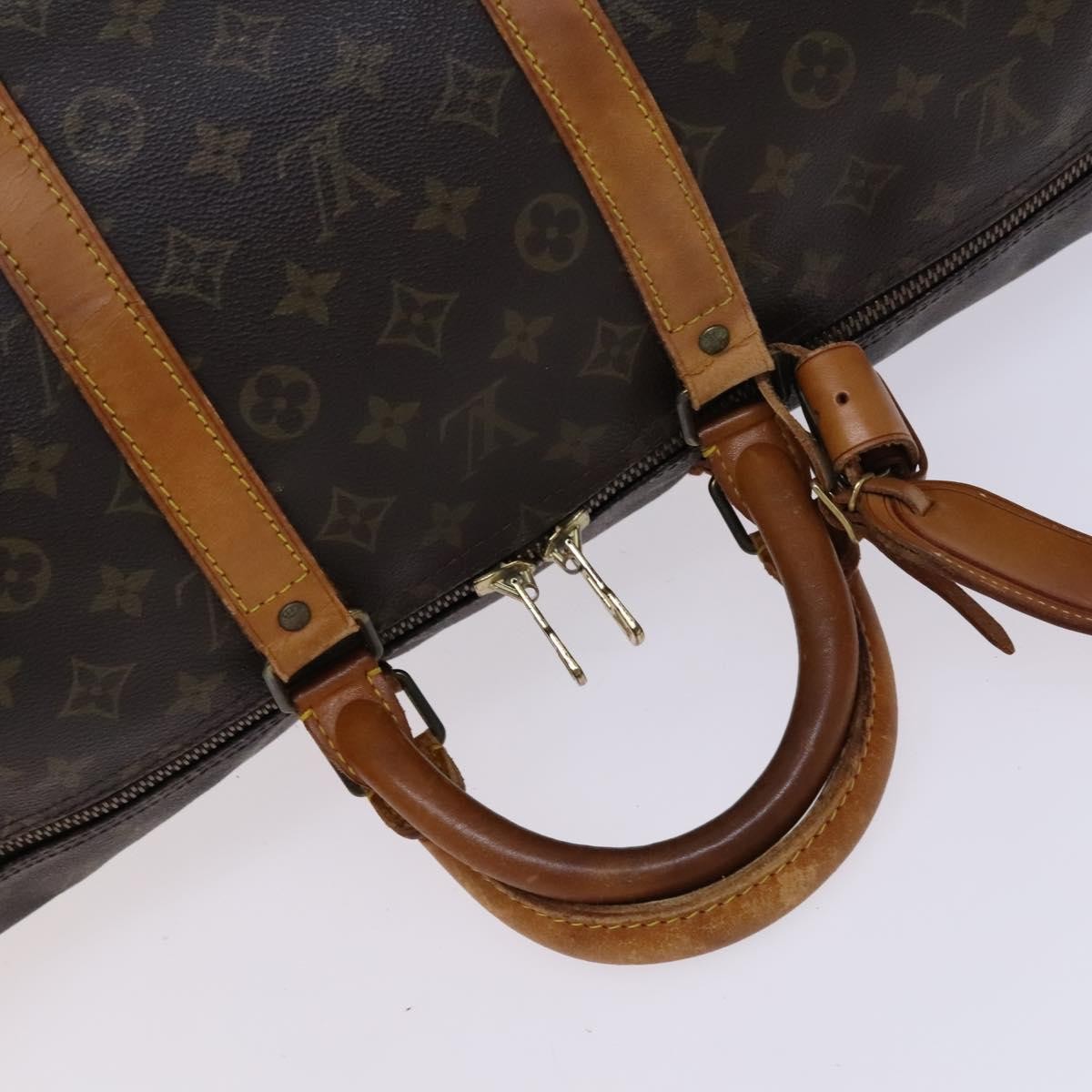 Louis Vuitton Keepall Bag Monogram Canvas Brown Canvas Travel Bag Bag (Pre-Owned)