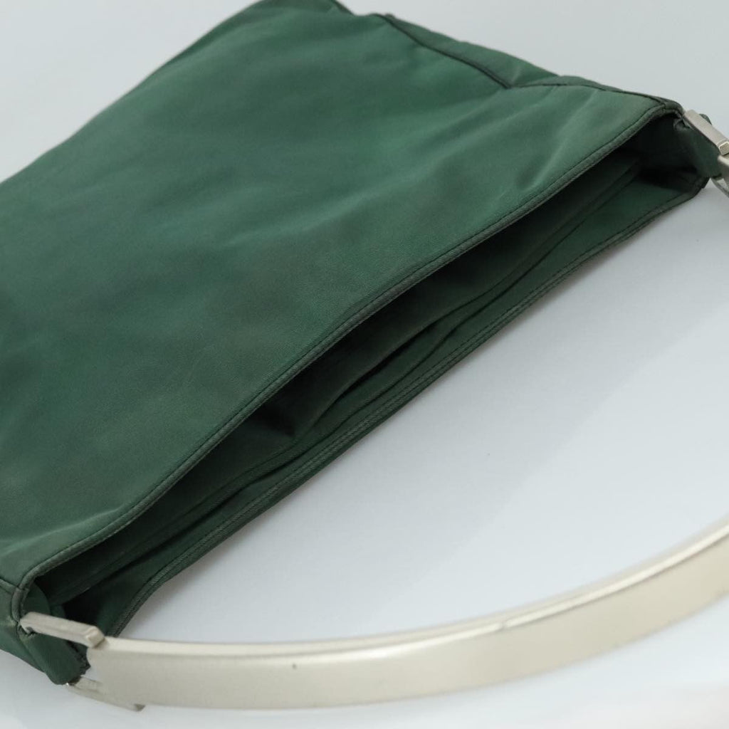 Prada Vintage Shoulder Bag Tessuto Green Nylon Shoulder Bag Bag (Pre-Owned)