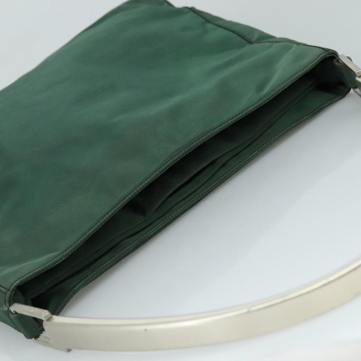 Prada Vintage Shoulder Bag Tessuto Green Nylon Shoulder Bag Bag (Pre-Owned)