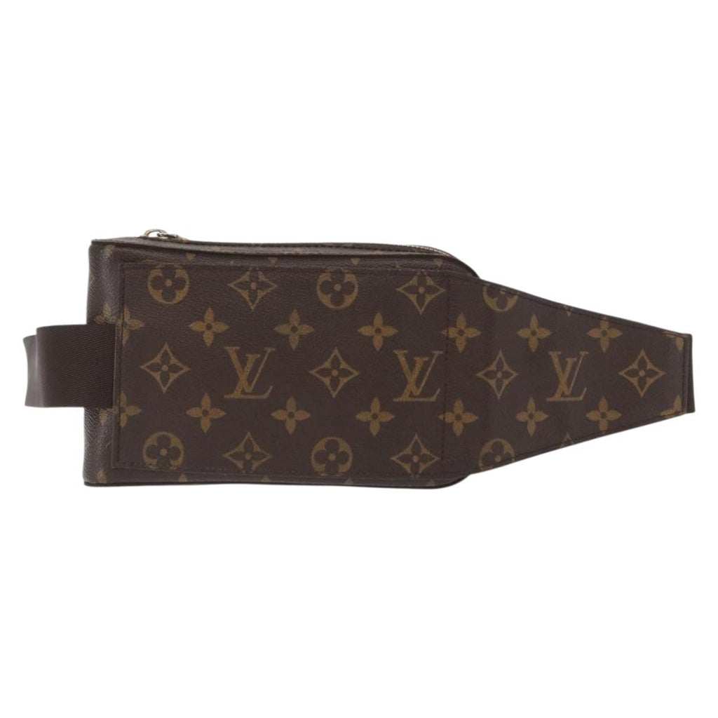 Louis Vuitton Geronimos Waist Bag Monogram Canvas Brown Canvas Shoulder Bag Bag (Pre-Owned)
