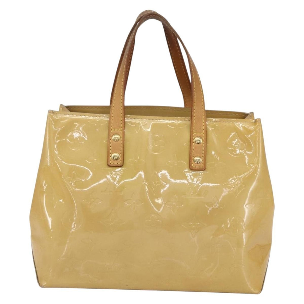 Louis Vuitton Reade Handbag Monogram Vernis Beige Patent_Leather Handbag (Pre-Owned)