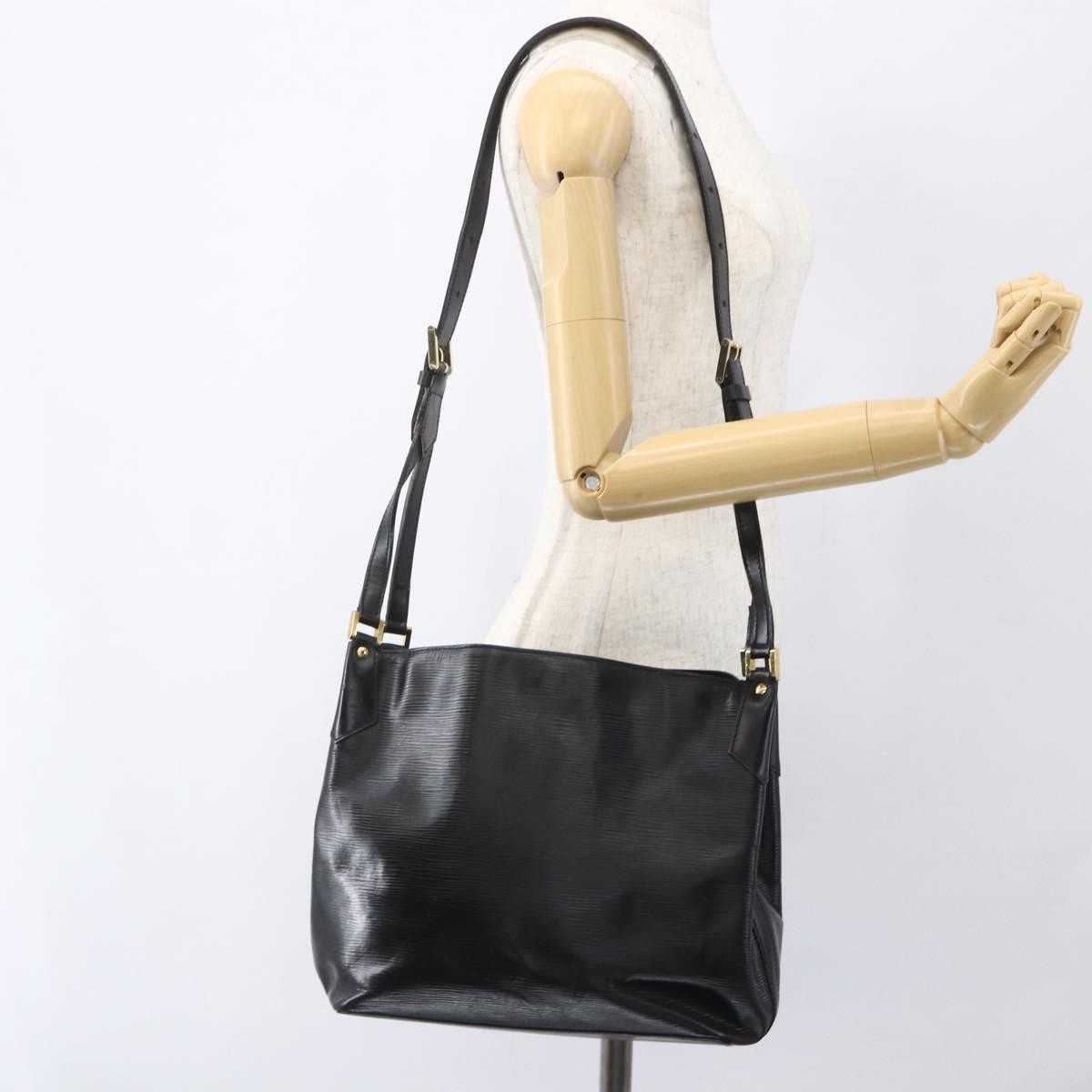 Louis Vuitton Mandara Handbag Epi Leather Black Leather Tote Bag Bag (Pre-Owned)