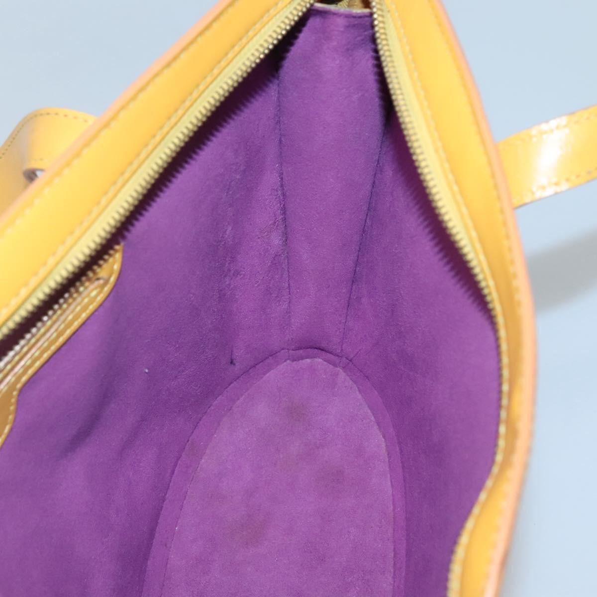 Louis Vuitton Saint Jacques Handbag Epi Leather Yellow Leather Shoulder Bag Bag (Pre-Owned)