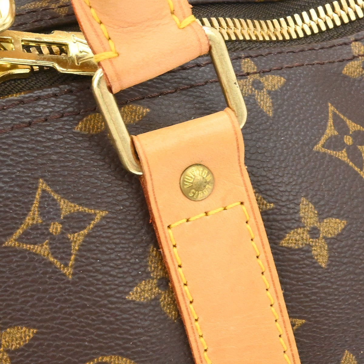 Louis Vuitton Keepall Bag Monogram Canvas Brown Canvas Travel Bag Bag (Pre-Owned)